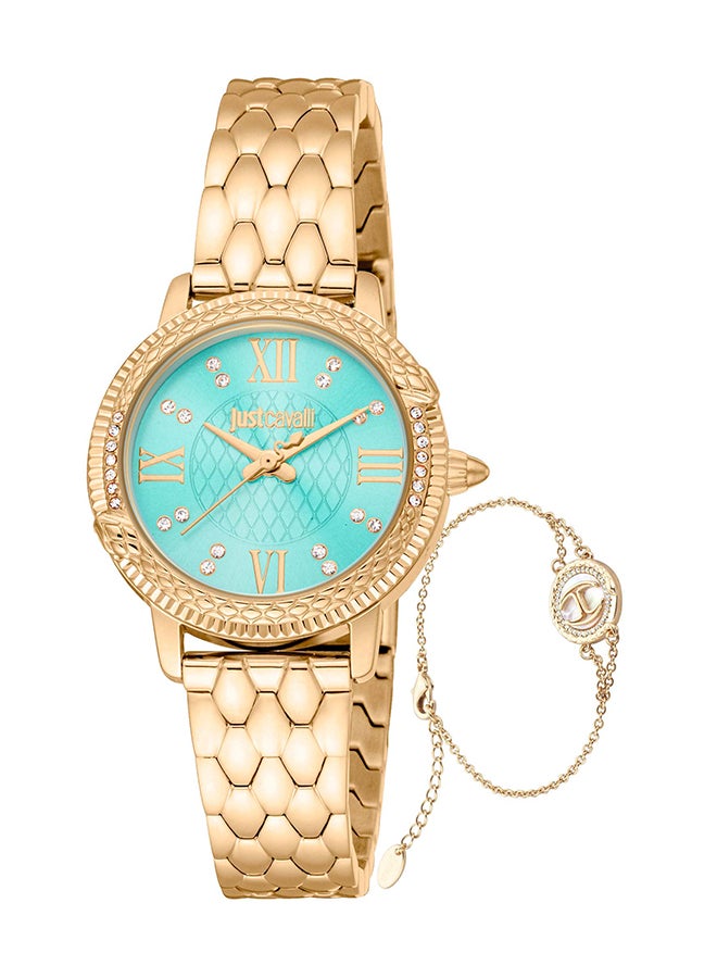 Just Cavalli مجموعة جاست كافالي ليدي فايبريزد JC1L276M0065 - ساعة كوارتز أنثوية من الفولاذ المقاوم للصدأ 3 عقارب - Image 1