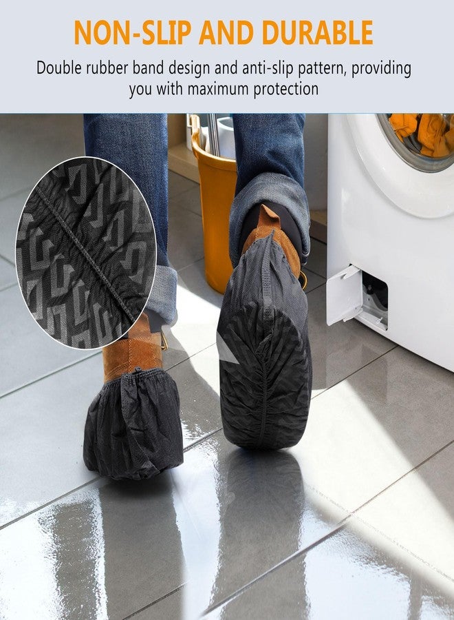 squish Shoe Covers Disposable Non Slip, 100 Pack(50 pairs) Thick Extra Disposable Boot Covers Slip Proof Shoe Cover for Indoors Outdoors Recyclable Durable Protector Covers Fits Virtually Most Shoes - Image 5