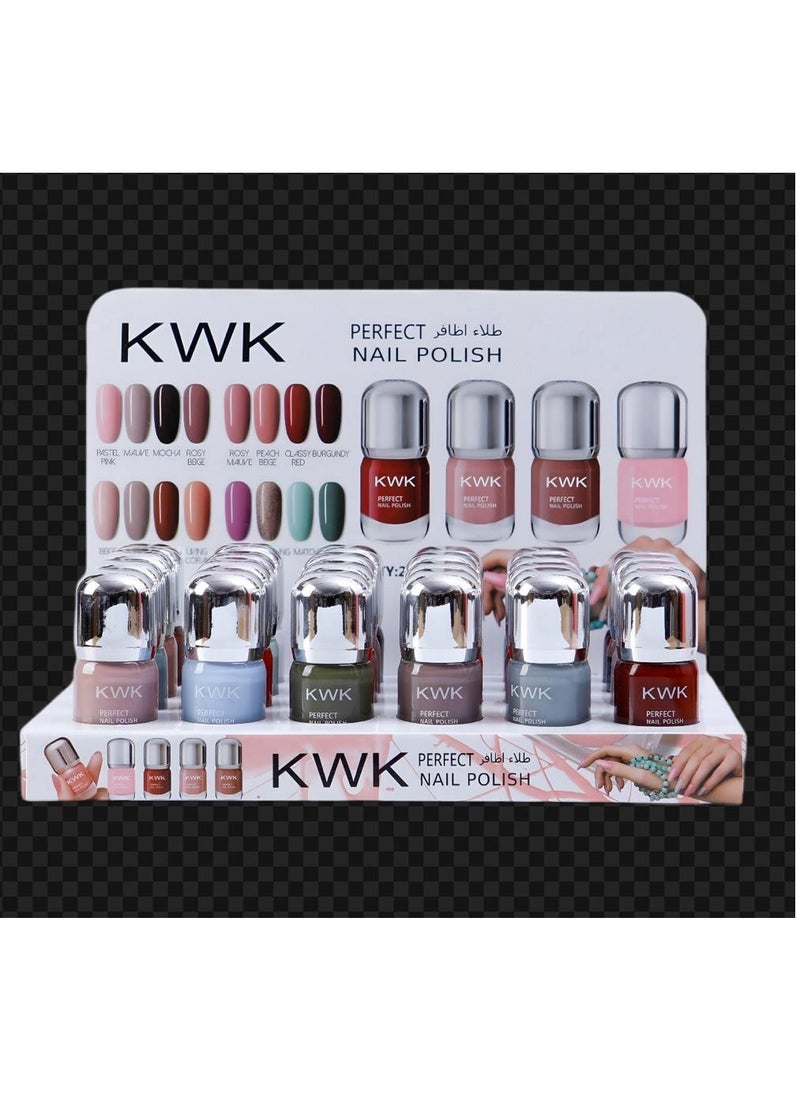 kwk 24-Piece Nail Polish Set Multicolour  - Image 4
