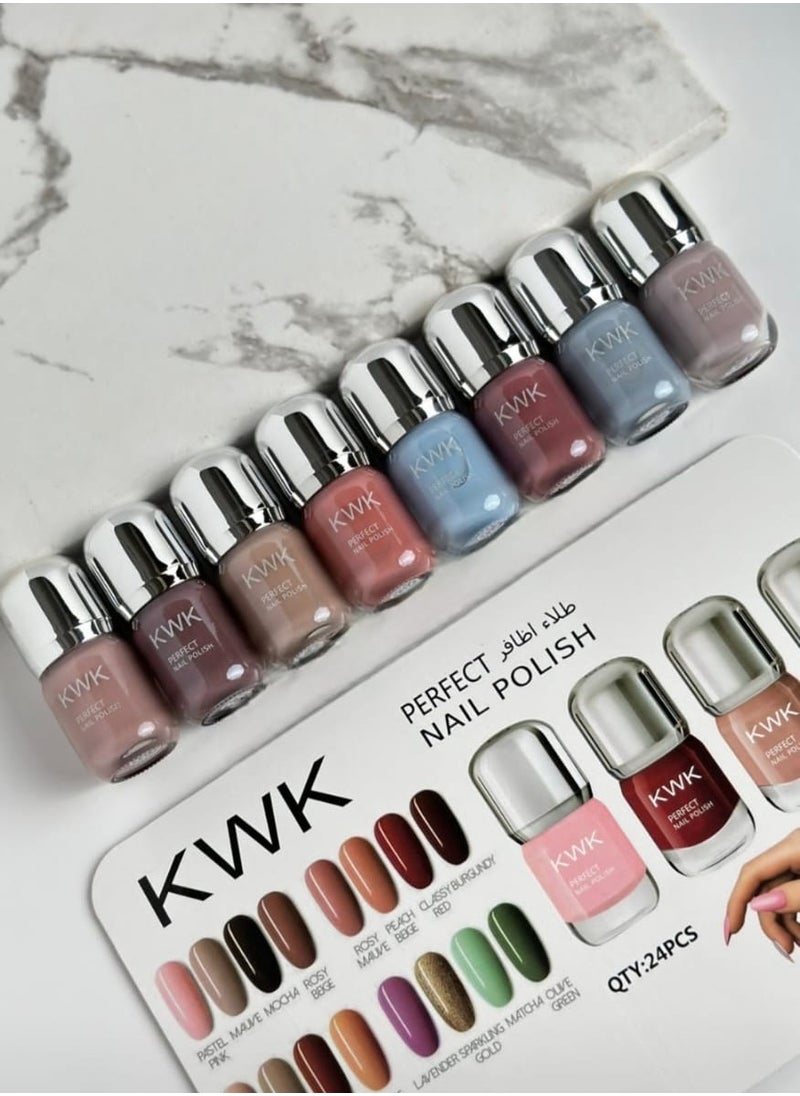kwk 24-Piece Nail Polish Set Multicolour  - Image 5