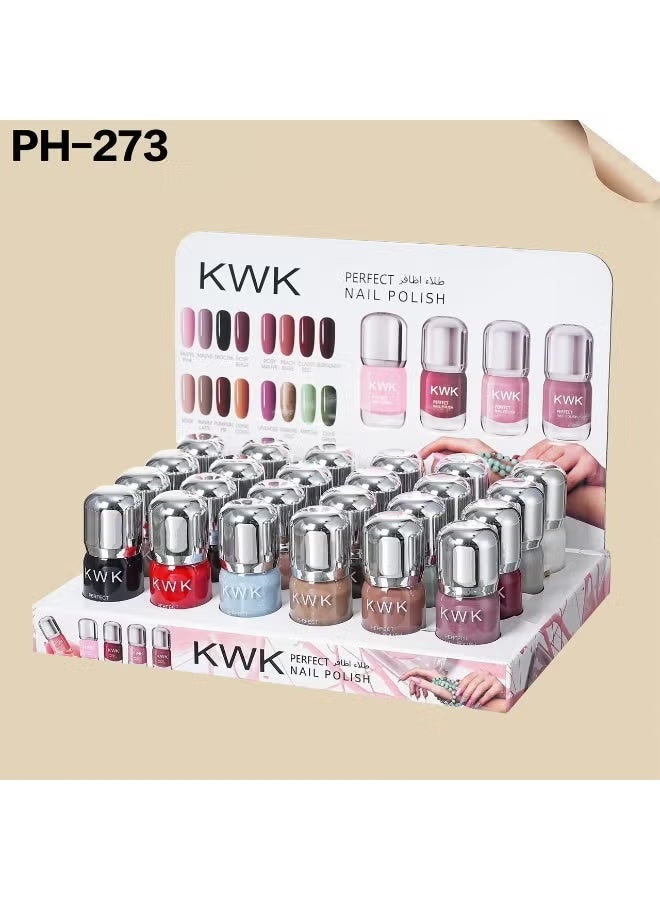kwk 24-Piece Nail Polish Set Multicolour - Image 1