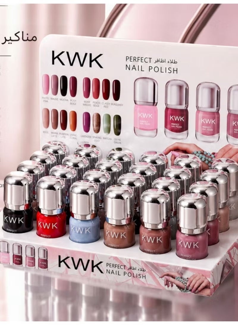 kwk 24-Piece Nail Polish Set Multicolour - Image 3