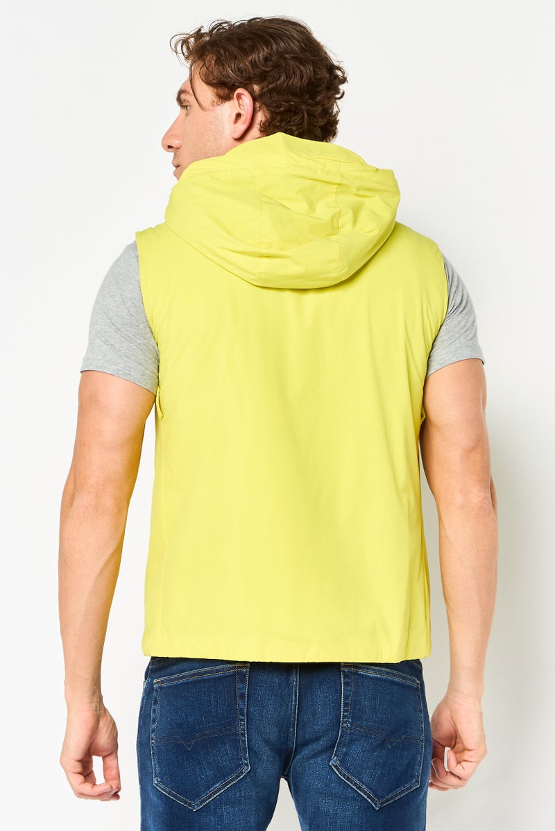 LACOSTE Men Solid Windbreaker Jacket, Lime Green - Image 5