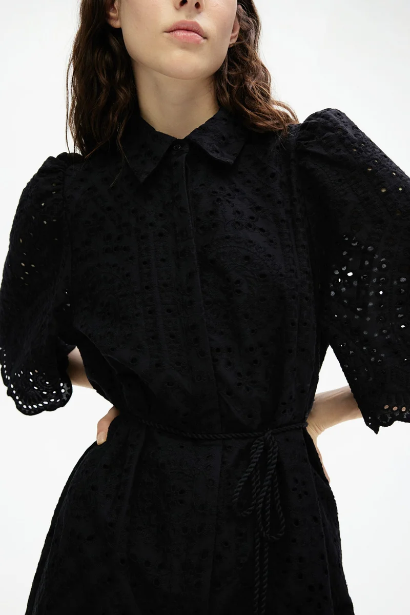 اتش اند ام Broderie anglaise shirt dress