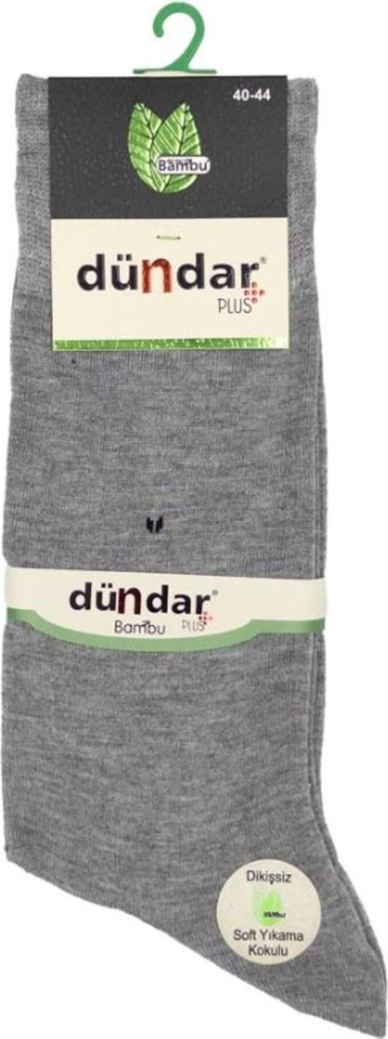 Dündar Çorap Dundar Socks Plus Men Bamboo Thin Summer Gray 12 5534