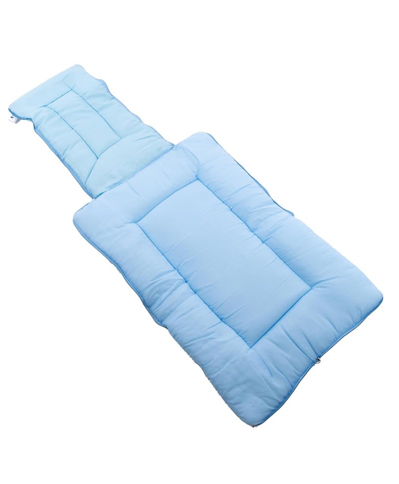 Baby Basket Baby Basket 09 Months New Born Baby Unisex Cotton Carry BagSleeping Bag 3 in 1 Baby Bed Carry Nest for Infant Bunny Print Blue  - Image 4