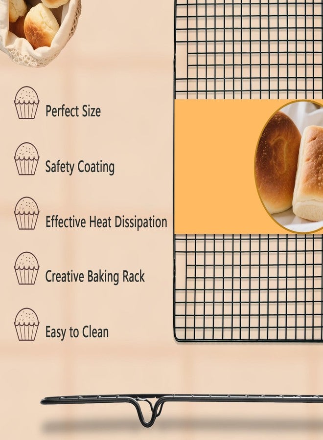 VNIMTI Baking Cooling Rack 2 Sets, Cookie Cooling Racks for Cooking, Baking, Roasting, Grilling, Drying, Oven Safe Wire Rack, 11" * 10" Small Squares Grids - Image 4