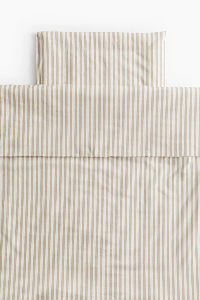 اتش اند ام طقم غطاء لحاف مخطط للمهد