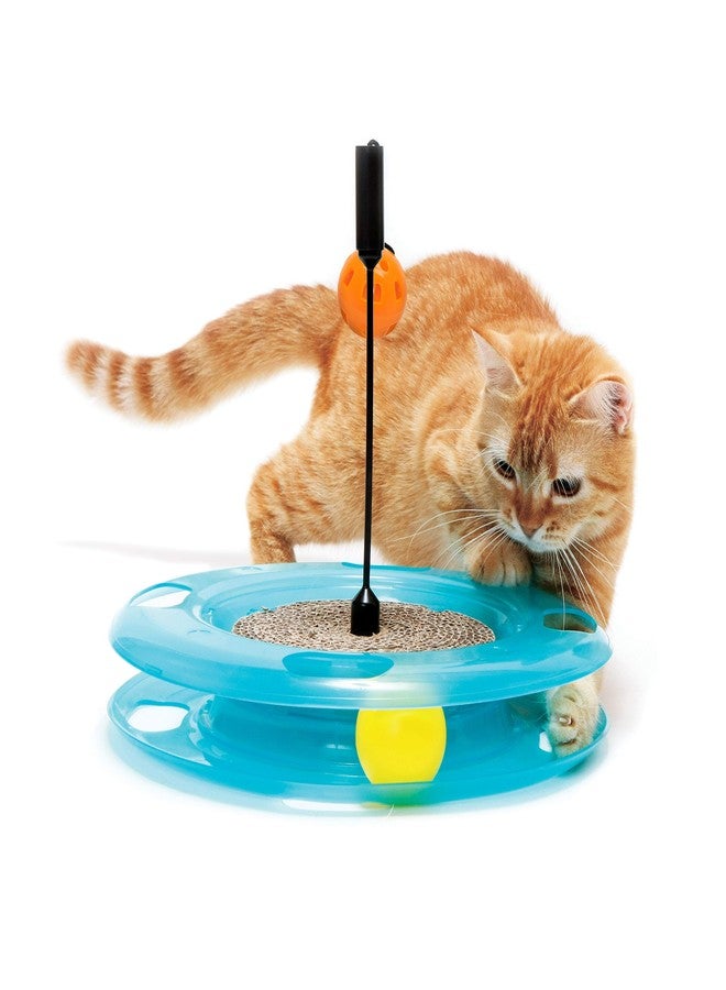 Kitty City Swat Track Cat Toy, 3 Toys in 1 Cat Toy for Cat and Kitty, 10.5" x 12.00" x 12.00, CM-0209-CS01 - Image 1