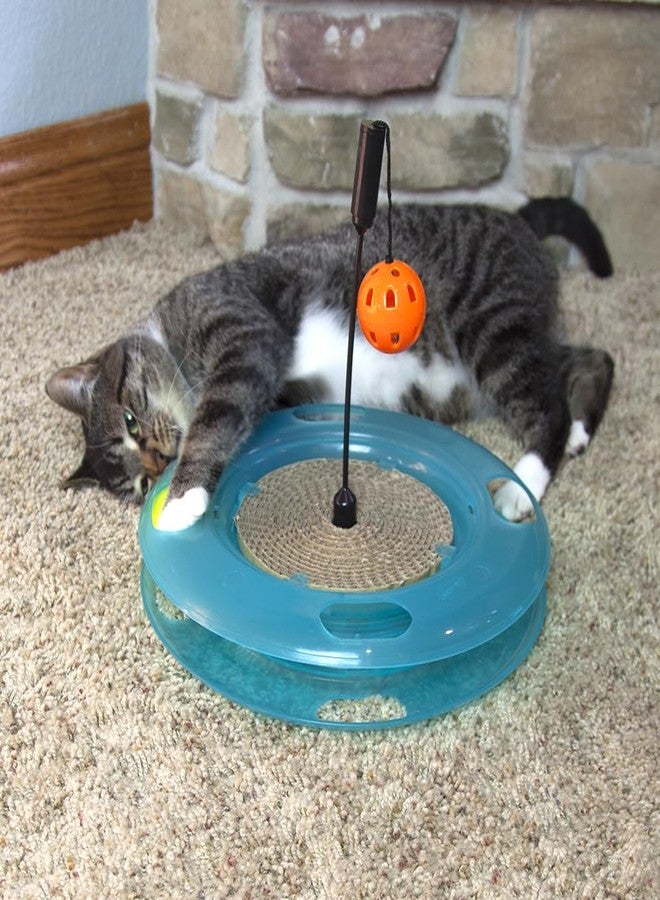 Kitty City Swat Track Cat Toy, 3 Toys in 1 Cat Toy for Cat and Kitty, 10.5" x 12.00" x 12.00, CM-0209-CS01 - Image 2