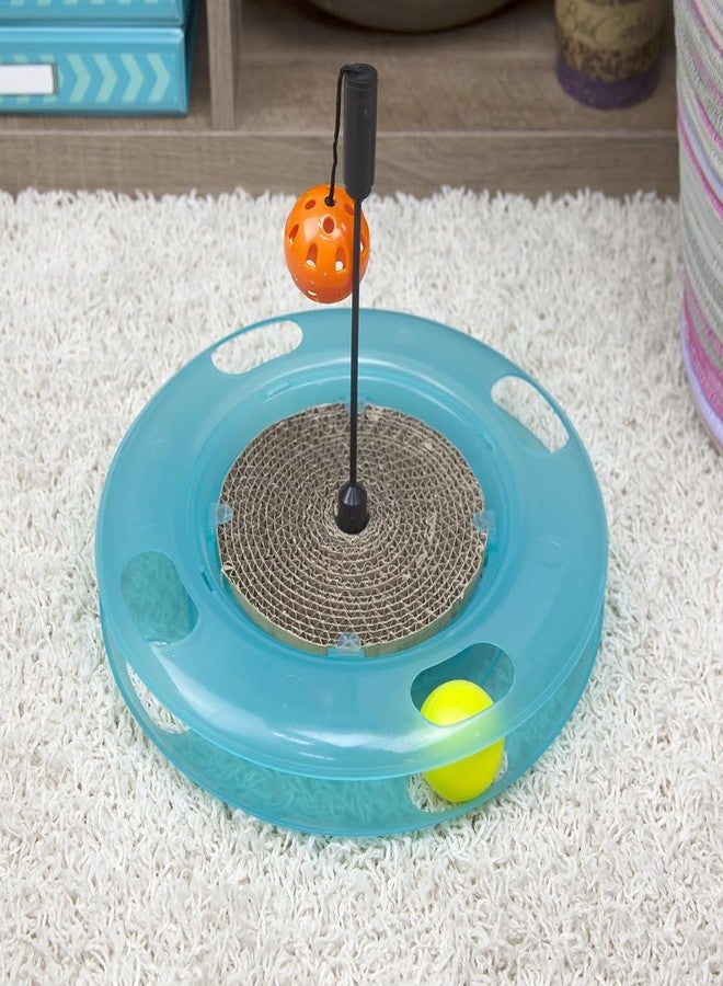 Kitty City Swat Track Cat Toy, 3 Toys in 1 Cat Toy for Cat and Kitty, 10.5" x 12.00" x 12.00, CM-0209-CS01 - Image 3
