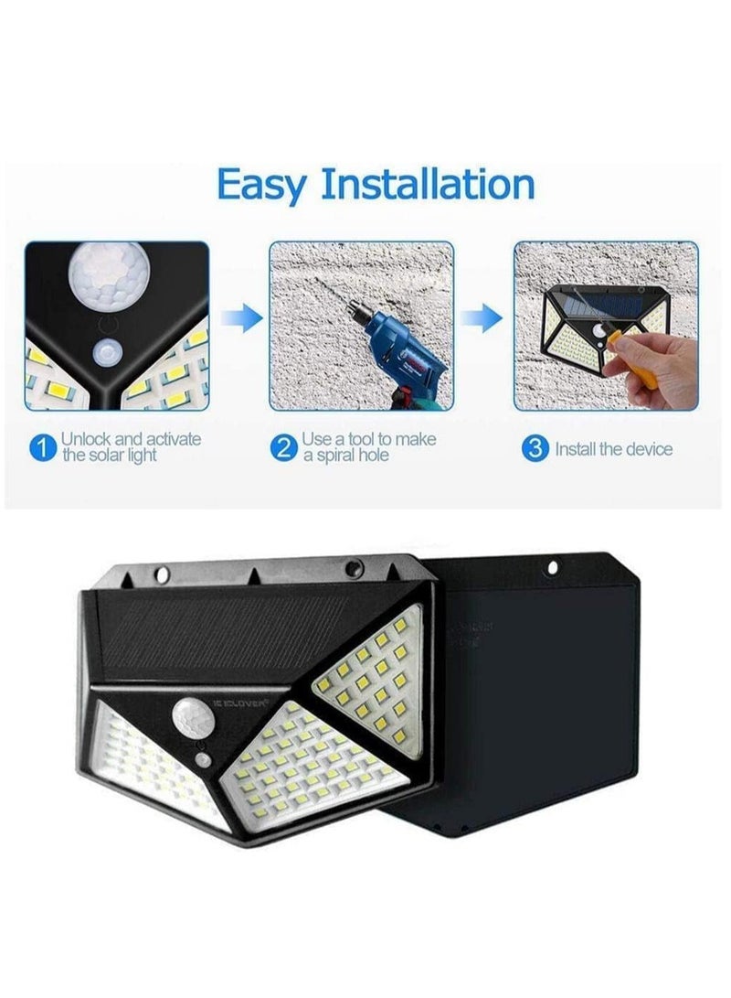 ELTRAZONE SOLAR INTERACTION WALL LAMP(12.7 x 10.16 x 5.08 cm) Solar Lights Outdoor, Wall Mounted, 100 LED, Wide, Waterproof for Houses - Image 4