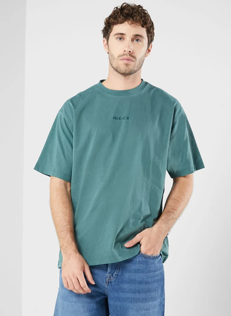 nicce london Garment Dye Mercury T-Shirt
