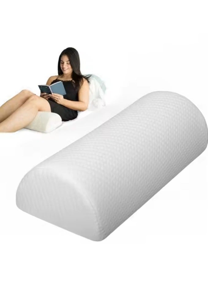 Half Cylindrical memory foam Leg Pillow Office Decor Knee Pads Wedge Pillow Back Leg Cushion Knee Bolster Pillow Comfortable Waist Pillow Bed Lumbar Pillow Neck Cushion Footrest Pillow Portable ﻿  - Image 1