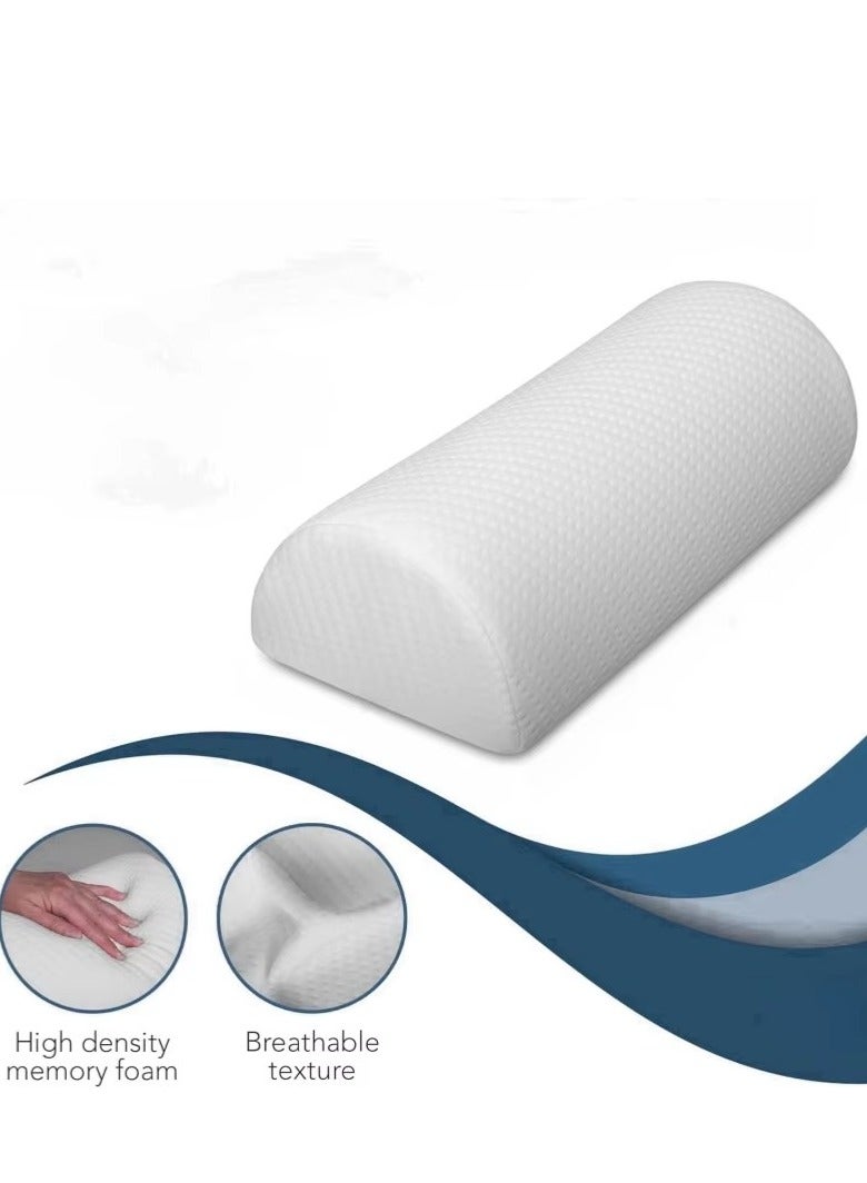 Half Cylindrical memory foam Leg Pillow Office Decor Knee Pads Wedge Pillow Back Leg Cushion Knee Bolster Pillow Comfortable Waist Pillow Bed Lumbar Pillow Neck Cushion Footrest Pillow Portable ﻿  - Image 5
