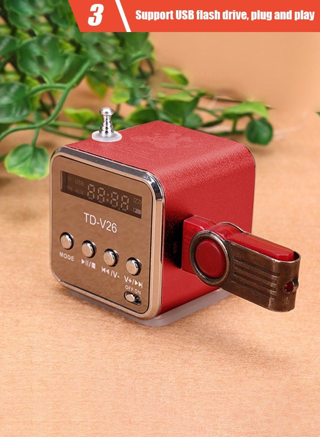 Portable Wireless Speaker, Powerful HD Stereo Speaker, Portable Mini Speaker Music Player FM Radio Stereo Speaker Support TF Card and U Disk - Image 5