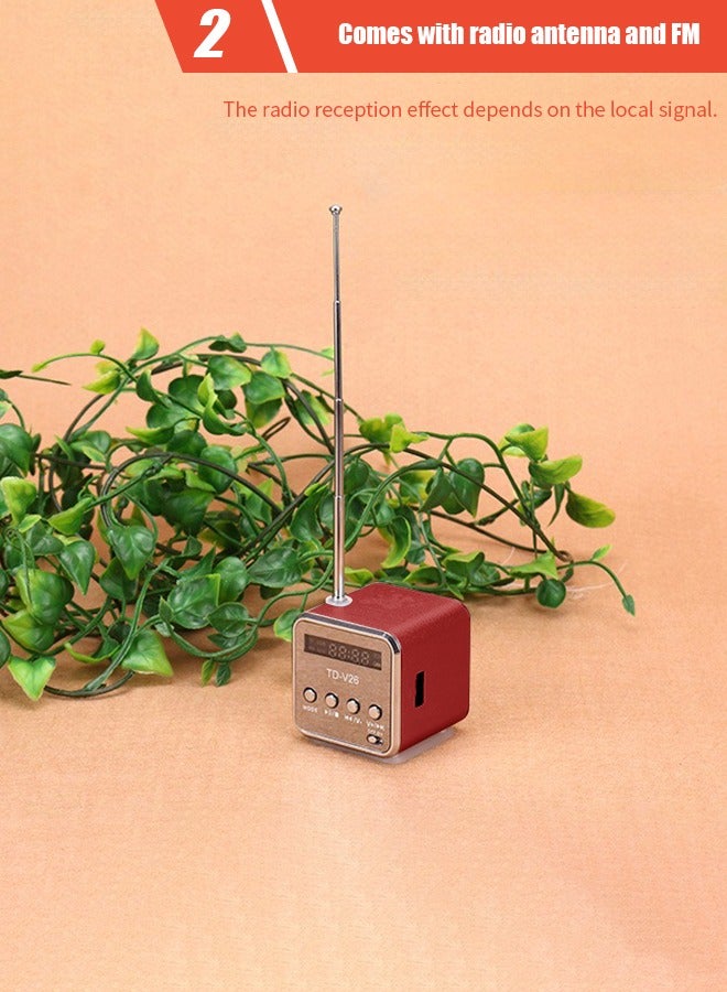 Portable Wireless Speaker, Powerful HD Stereo Speaker, Portable Mini Speaker Music Player FM Radio Stereo Speaker Support TF Card and U Disk - Image 4