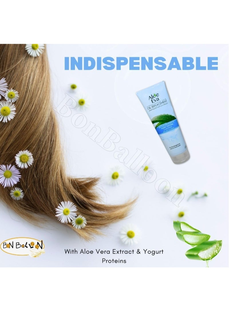 ألو إيفا بديل زيت الشعر، بروتين الصبار والزبادي - (٢٥٠ مل) | تغذية عميقة للشعر الجاف والتالف | إصلاح الشعر المجعد - Image 5