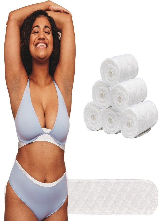 DawnBox 10Pcs Bra Sweat Liners/Tummy Liners for Sweat Rash, Bra Liners to Absorb Sweat Under Breasts, Under Bra Sweat Liners, Reusable Bra Liners for Sweat Rash for Women & Men (19.7x3 in) - Image 1