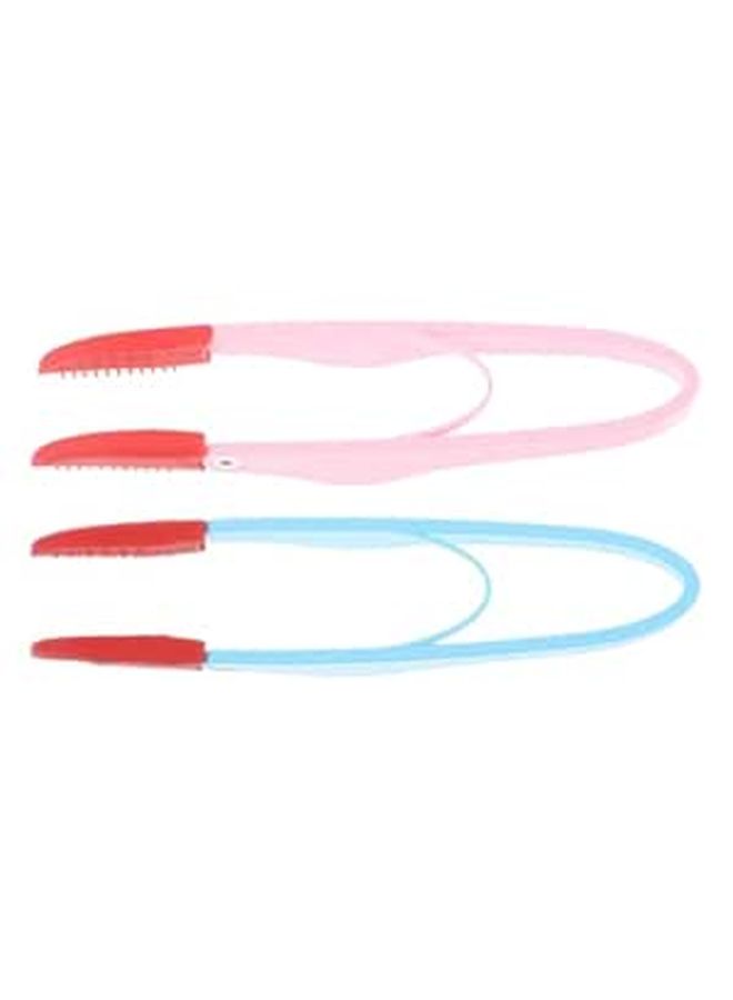 Soft Pet Eye Cleaning Brush Kit 2 Pieces Blue Pink Compact Tear Stain Comb For Cats And Dogs - Image 1