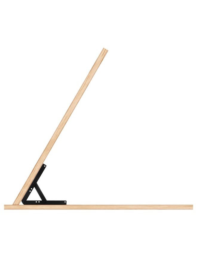 Sihnman Heavy Duty Adjustable Angle Bracket (2 pc) for Wall Mount, Roof Mount, Foldable Hinge Bracket, Truss and Frame for Solar Panel Stand, Awning Roof, Commercial Sign, Table Shelf Support. - Image 3