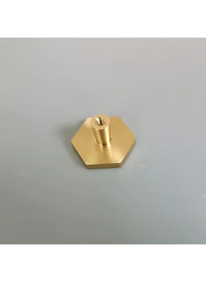 6Pcs Solid Brass Hexagonal Drawer Handles For Kitchen Cabinets Furniture Wardrobes - Image 4