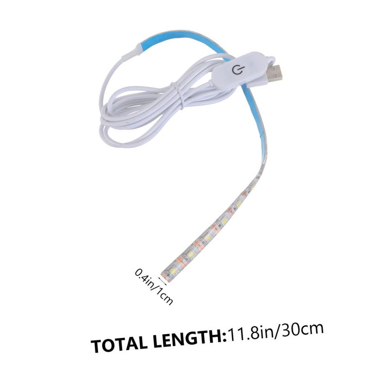 شريطان إضاءة LED مرنان USB من قطعتين، شريط إضاءة صديق للبيئة لماكينة الخياطة - Image 3