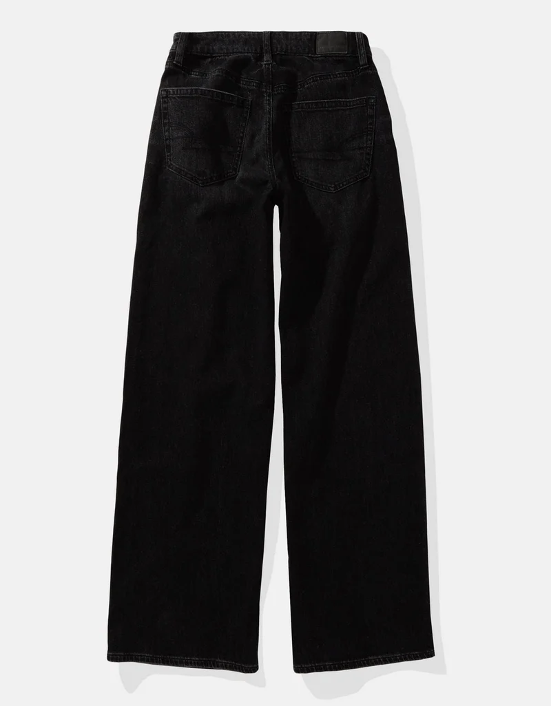 American Eagle  AE Strigid Super High-Waisted Baggy Wide-Leg Ankle Jean for Women | Best Price UAE