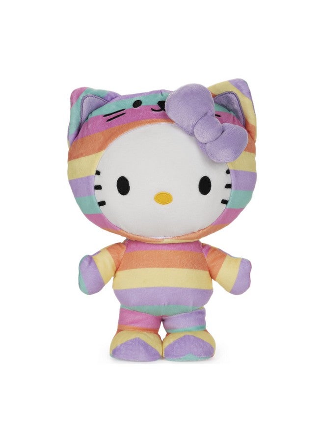 GUND Sanrio Hello Kitty Rainbow Outfit Plush, Premium Stuffed Animal For Ages 1 And Up, 9.5”, Rainbow - Image 1