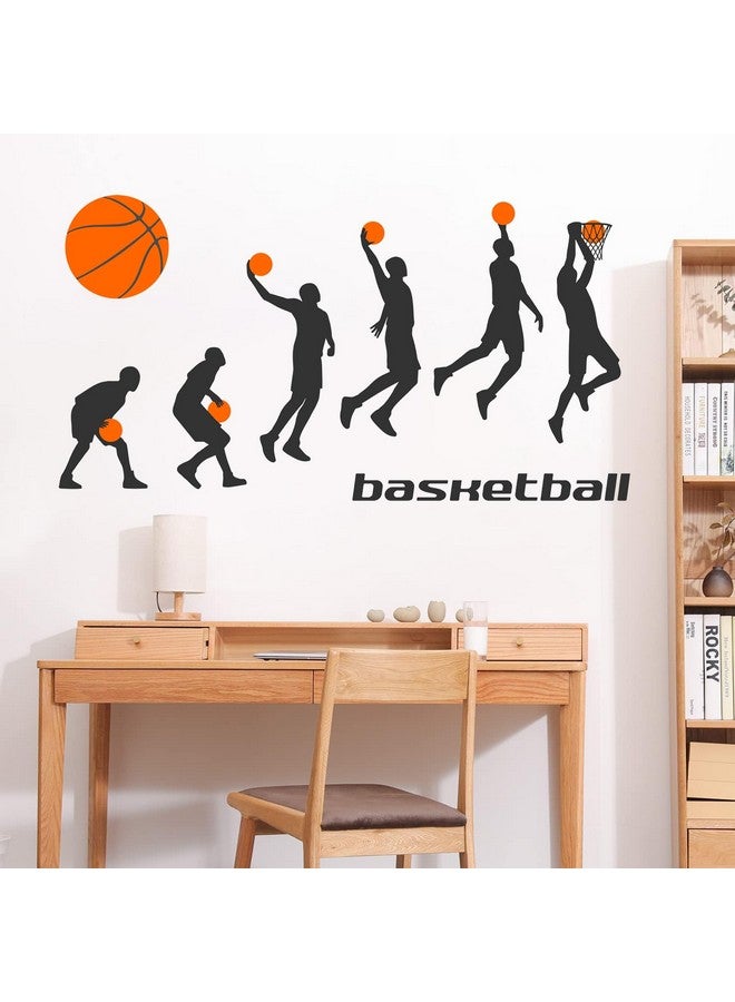 WOYINIS Basketball Players Wall Stickers Slam Dunk DIY Sport Wall Decals for Kids Room Boys Bedroom Home Wall Decorations - Image 1