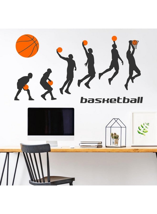 WOYINIS Basketball Players Wall Stickers Slam Dunk DIY Sport Wall Decals for Kids Room Boys Bedroom Home Wall Decorations - Image 4