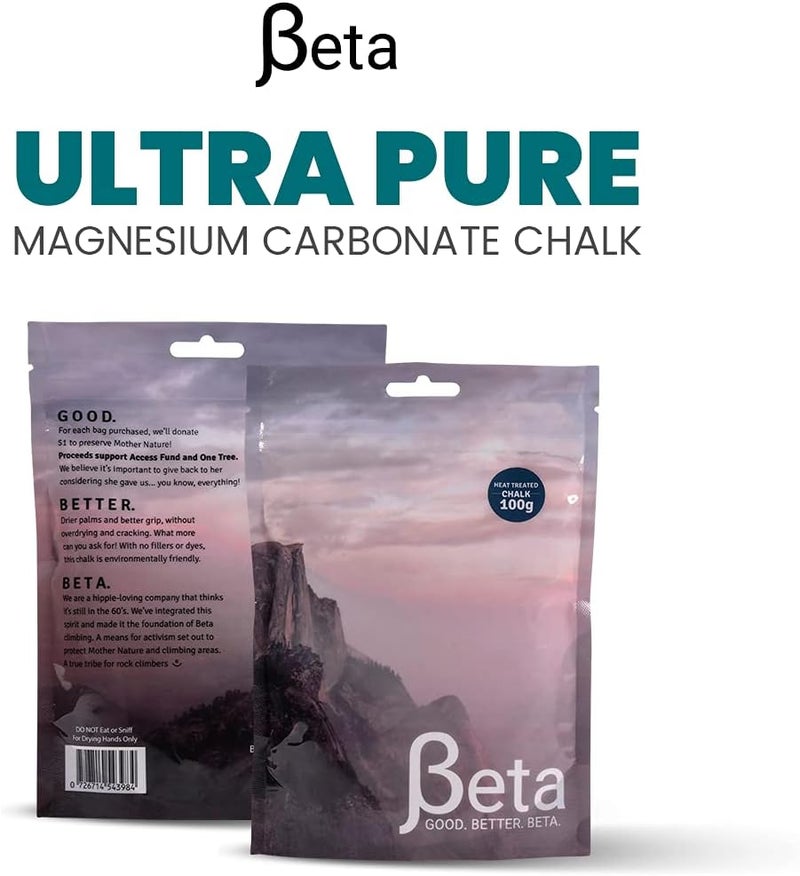 Beta Climbing Beta Rock Climbing Chalk Premium, Heat Treated Loose Powdered Rock Climbing Chalk Made with 100% Magnesium Carbonate. 100% of Profits Donated. The Strongest Grip Possible. (Chalk Powder, Hand Chalk) - Image 5