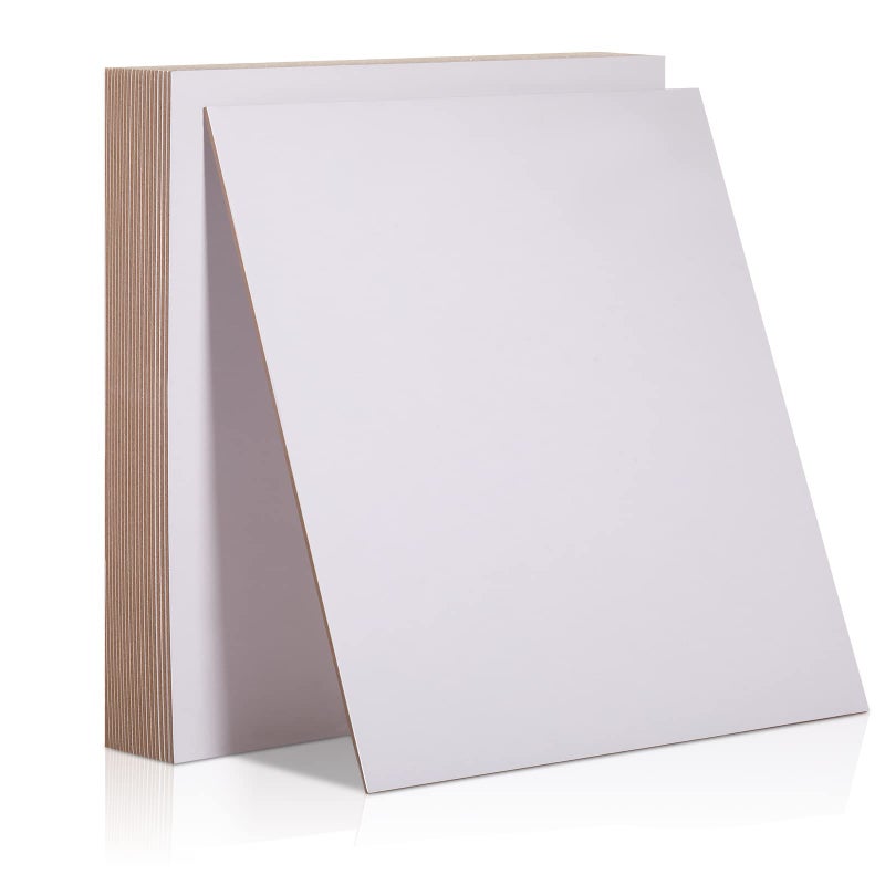 Lewtemi 20 Pcs Book Board, Binders Board Chipboard Designer Bookboard Kraft Heavy Duty Chipboard Sheets Bookbinding Supplies for Book Binding Cover (White, 11 x 8.5 Inch 50PT) - Image 1