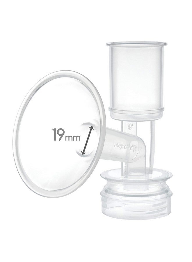 Maymom Breast Shield Flange Compatible for Ameda Breast Pumps MYA Joy Finesse (19 mm, 1-Piece) - Image 1