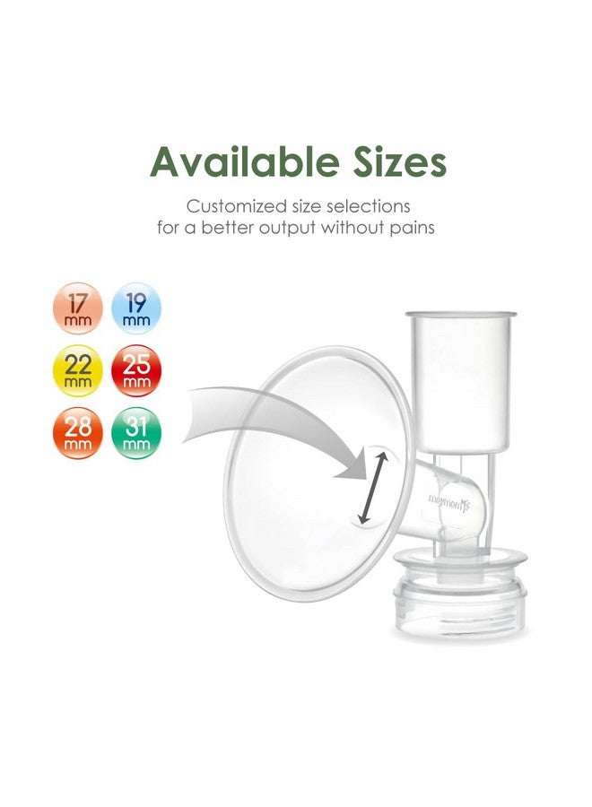 Maymom Breast Shield Flange Compatible for Ameda Breast Pumps MYA Joy Finesse (19 mm, 1-Piece) - Image 4