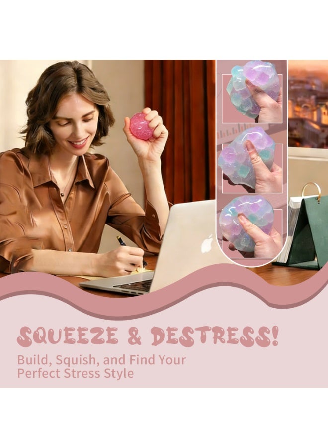 SRIJENO DIY Stress Ball Making Kit - 6 TPR Skins - Immersive Asmr Ball Squishy kit- Craft Kits Stress Balls - Handmade Make Your Own Fidget Stress Balls Kit for kids and Adults - Crunchy Relaxing - Image 4