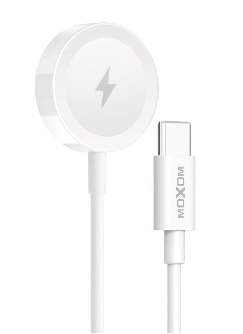 MOXOM Type-C Magnetic Wireless Charger Adapter For Apple iWatch Series 7/SE/6/5/4/3/2/1 LX-CB818 WL  - Image 1