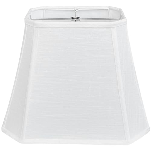 TOOTOO STAR Rectangle Lamp Shade White Linen 6 x 9 x 11 x 14 x 105 Bell Cut Corner Lamp Shade for Table Lamp Floor Lamp - Image 1