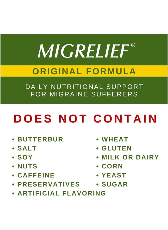 MigreLief Original Triple Therapy with Puracol (60 Caplets) - Image 2