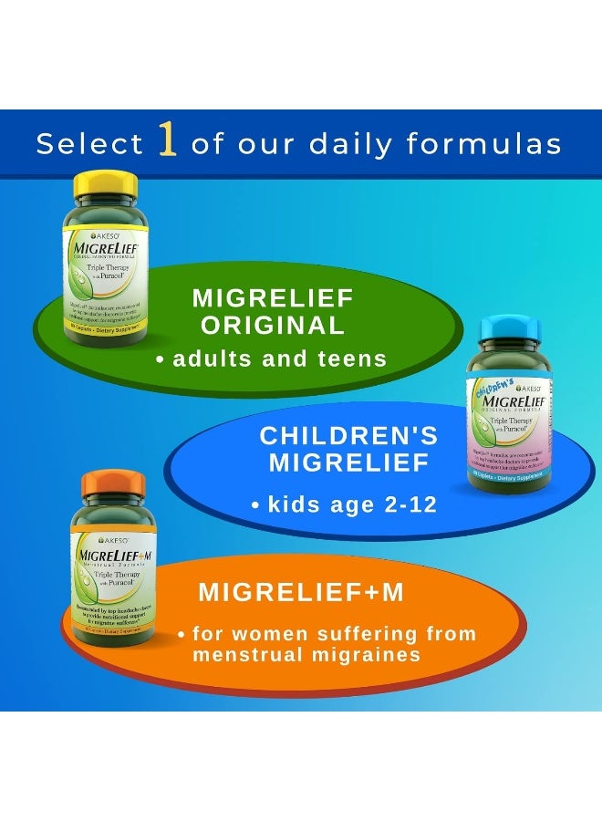 MigreLief Original Triple Therapy with Puracol (60 Caplets) - Image 5