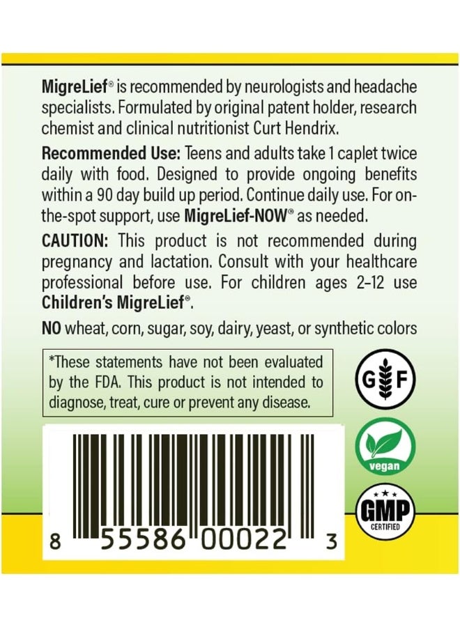 MigreLief Original Triple Therapy with Puracol (60 Caplets) - Image 4