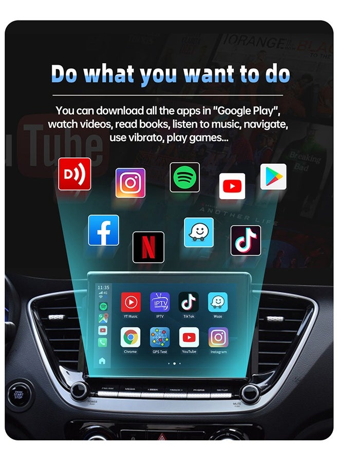 Carlinkit - CarlinKit 2024 NEW CarPlay Ai Box Qualcomm QCM6125 8-Core CPU Android 13 Wireless Carplay Android auto GPS For Wired CarPlay Car - Image 1