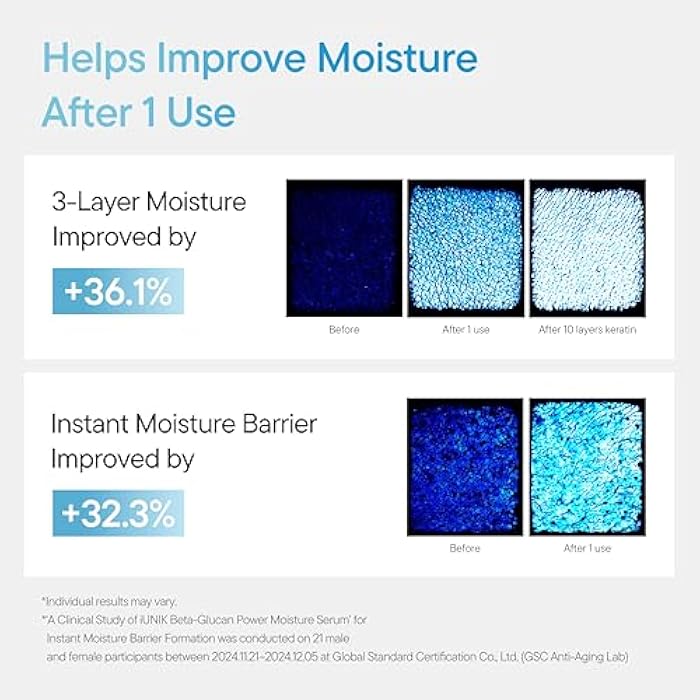 IUNIK Beta-Glucan Power Deep Moisture Vegan Serum Intense Hydration Mushroom Yeast Extracts Naturally-derived - Dry Mature Sagging Sensitive Skin Cell Regenerating Lifting Korean Skincare - Image 5