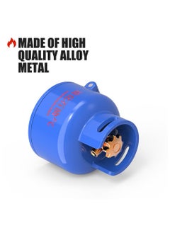 SYOSI Push Start Button Cover, Gas Cylinder Motorcycle Ignition Cover, Funny Car Engine Start Button Cover, Cool Car Motorcycle Accessories, Interior Decor Sticker Decals Switch Cover, Blue  - Image 3