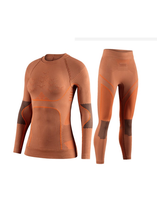 [customized Model] New Ski Cycling Suit Men's And Women's Outdoor Sports Warm Compression Quick-drying Underwear Suit