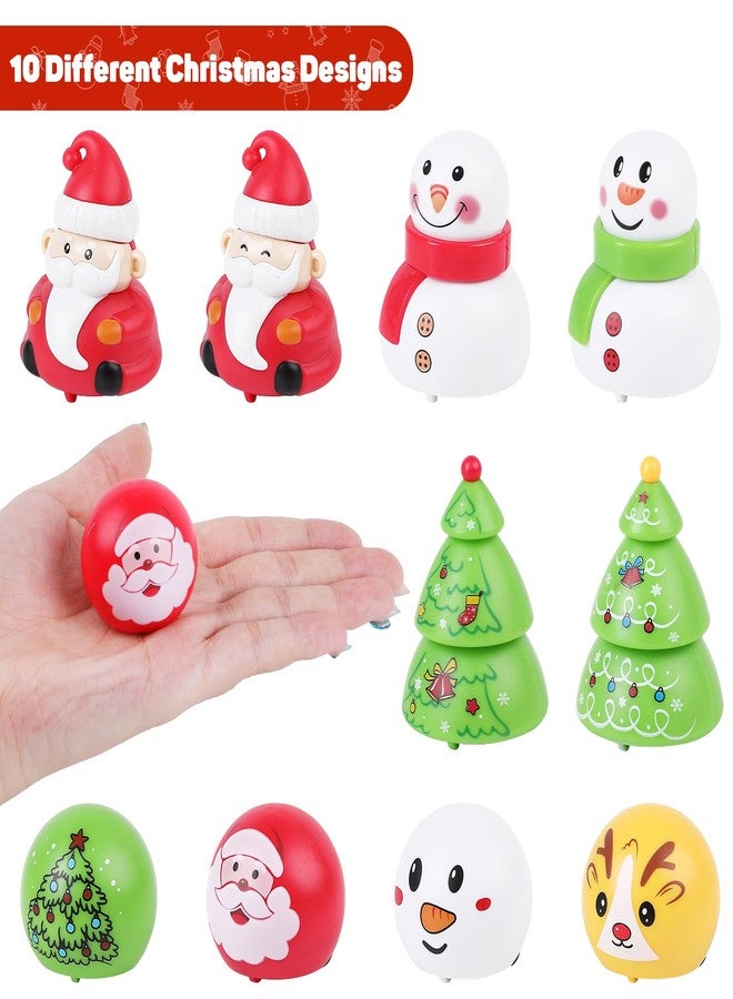 LOKIPA 10PCS Christmas Pull Back Cars Toys, Christmas Toy Cars Bulk Mini Xmas Car Toys Xmas Car Party Favors Gifts for Xmas Stocking Stuffers - Image 3