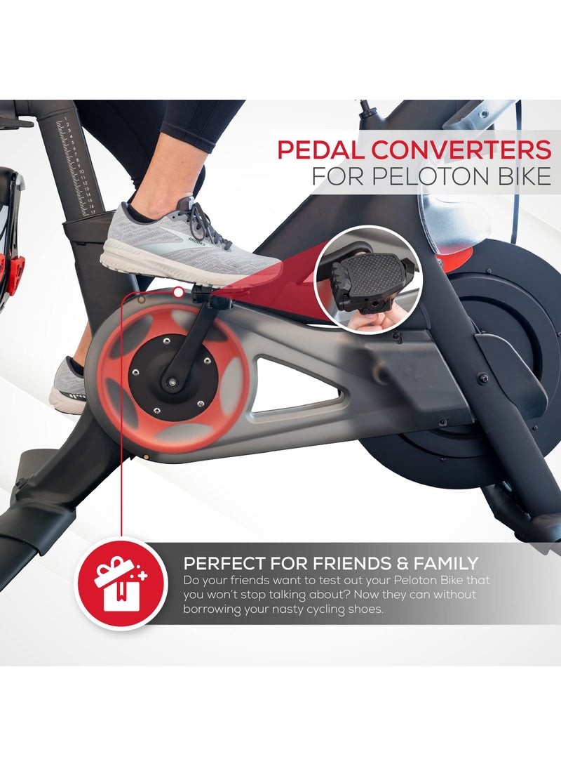 KASTWAVE Bike Pedal Adapters for Peloton Bike & Peloton Bike+, Sneaker Compatible Peloton Pedals Look Delta Pedal Converters Peloton Shoeless Cycling Accessory Peloton Bike Shoe Adapters for Look Delta Pedals - Image 3