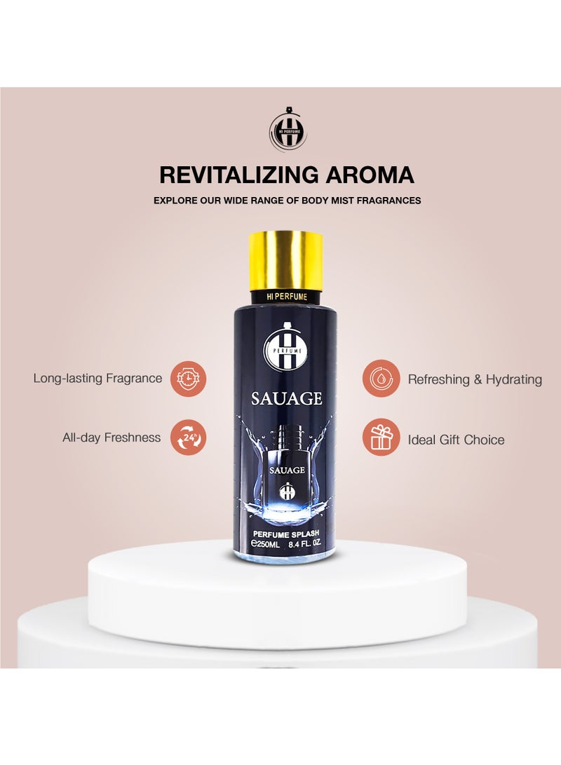 هاي بيرفيوم معطر الجسم ساواج - بودي مست للرجال - 250مل - Image 2