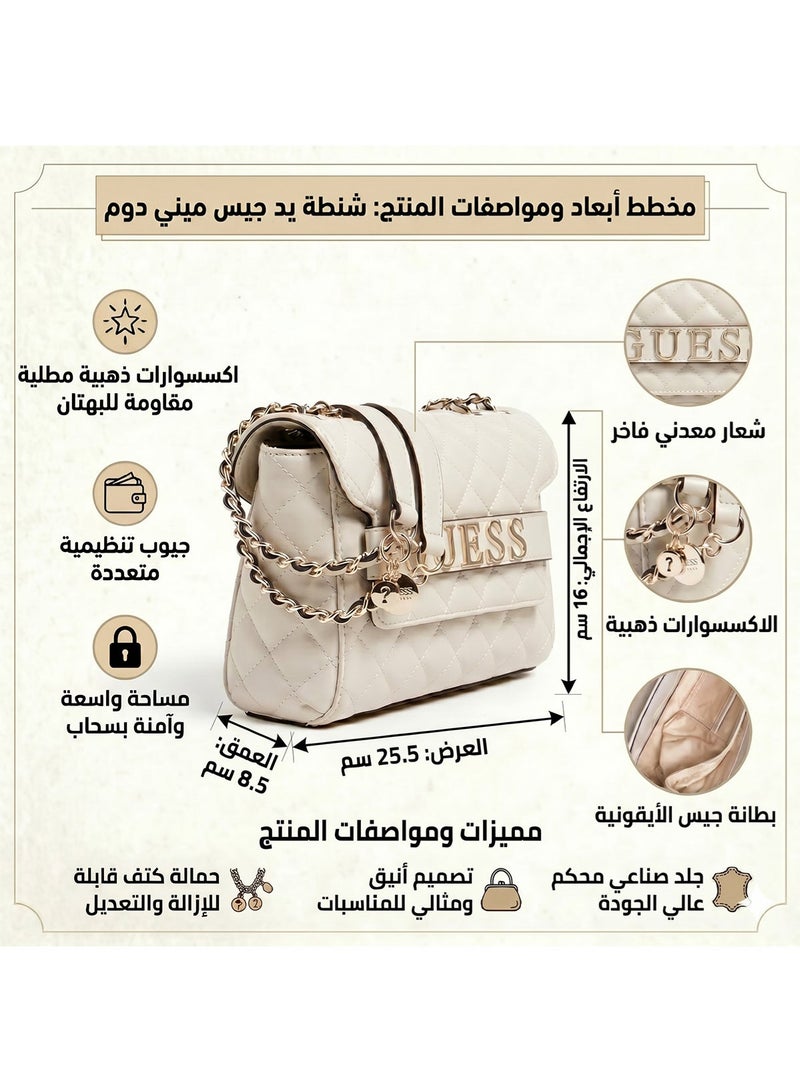 Guess Light Grey Women Bags Hwvg7970210 Gry - Image 2