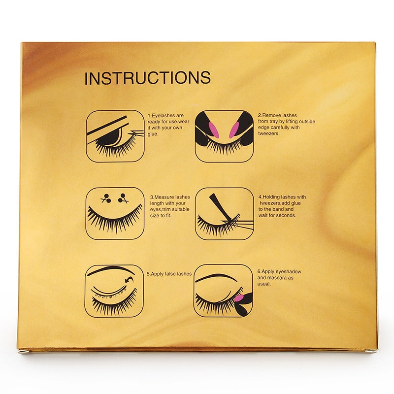 New European Style Dense 16 Pairs False Eyelashes, 3D Curl Mixed Set for Noon - Image 5